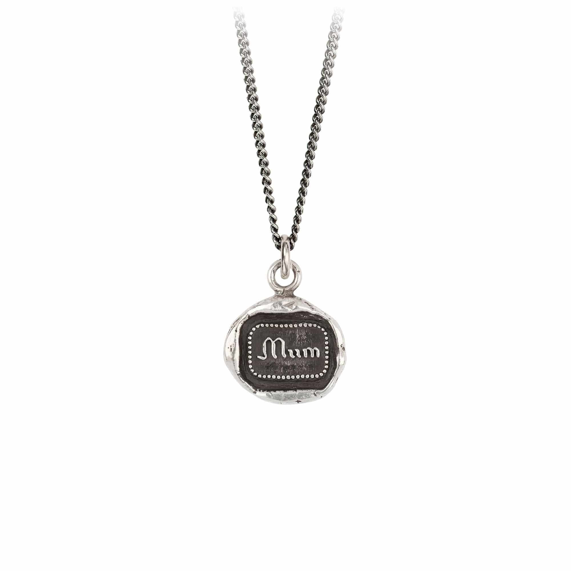 Reclaimed Vintage Inspired 'Mum' heart necklace in silver | ASOS