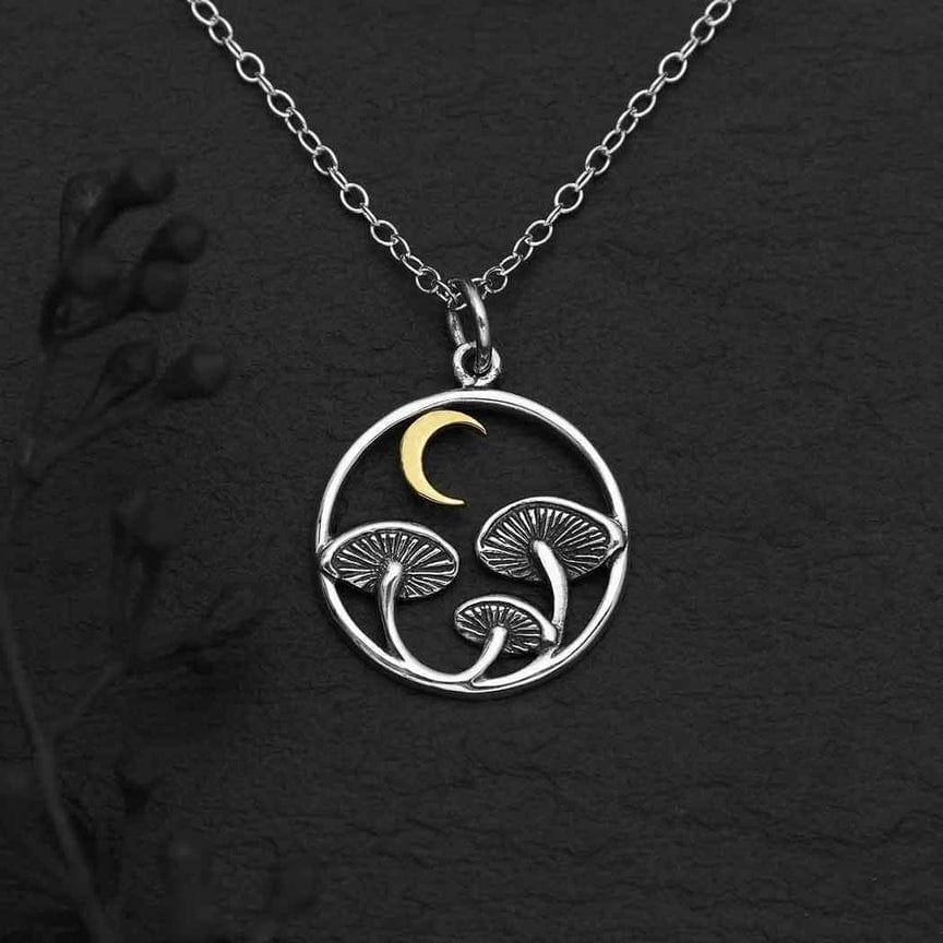 
                  
                    NKL Mushroom and Moon Pendant Necklace
                  
                