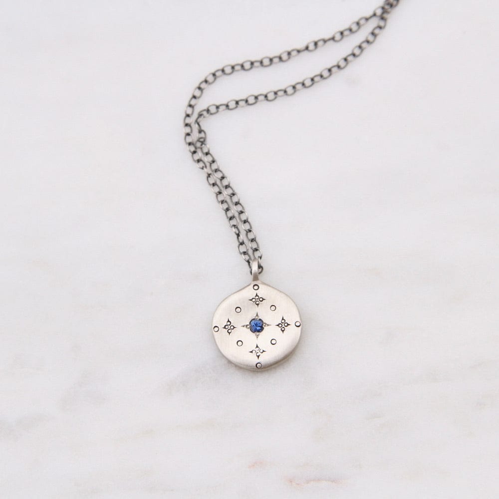 NKL New Moon Pendant with Sapphire