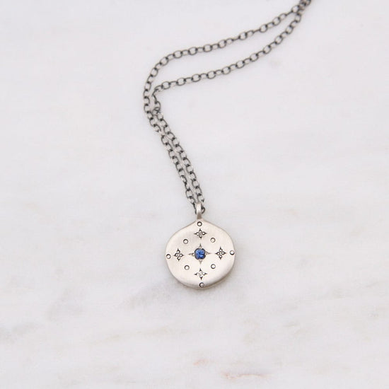 Load image into Gallery viewer, NKL New Moon Pendant with Sapphire
