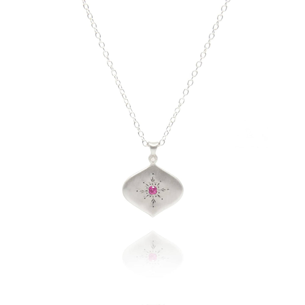 NKL North Star Pendant in Pink Sapphire