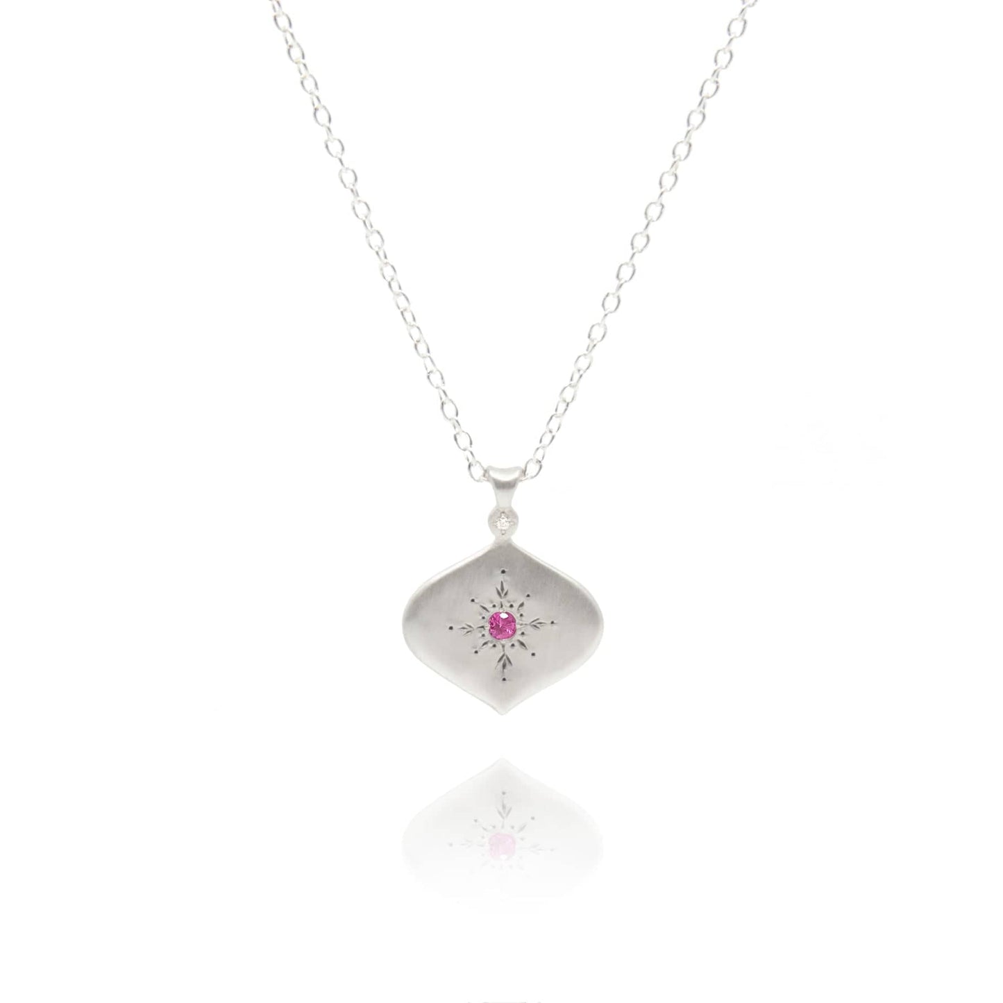 NKL North Star Pendant in Pink Sapphire