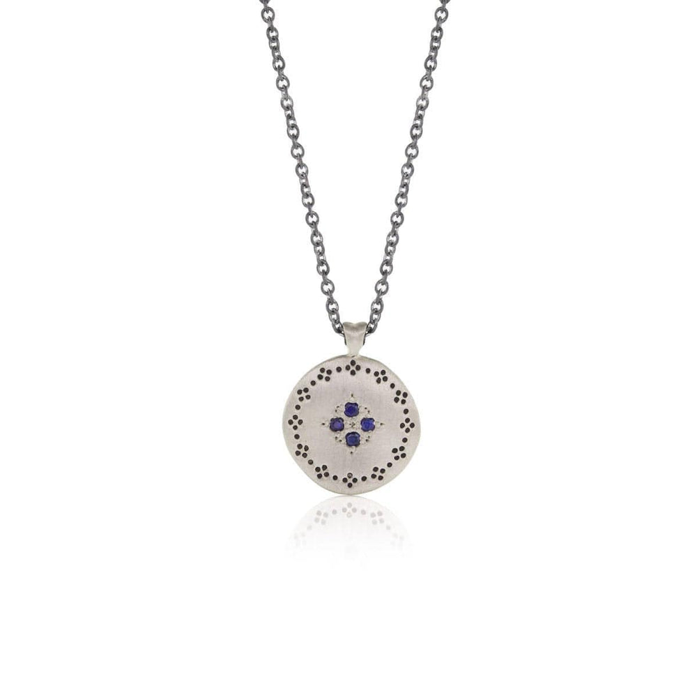 NKL Nostalgia Four Star Pendant with Sapphire