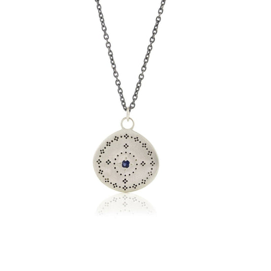 NKL Nostalgia Pendant With Sapphire Necklace