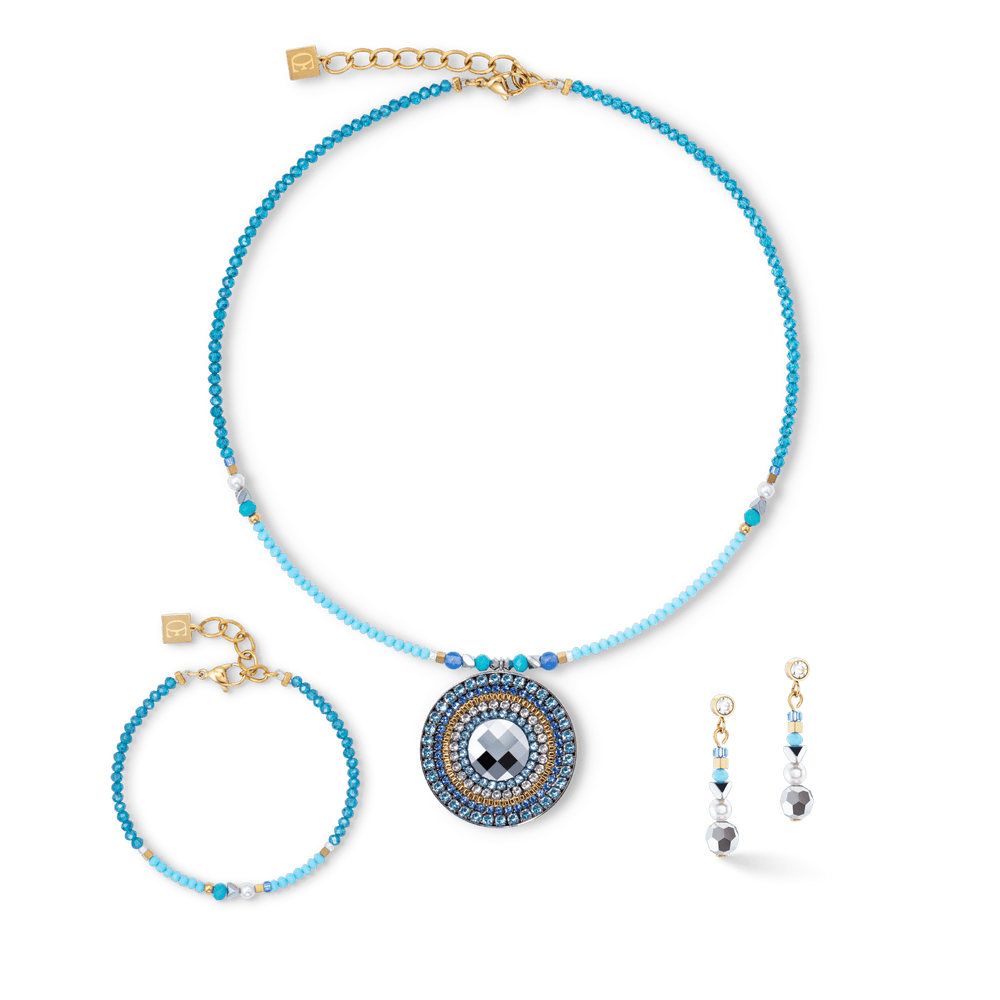 
                  
                    NKL Ocean Vibes Turquoise Amulet Gold Necklace
                  
                