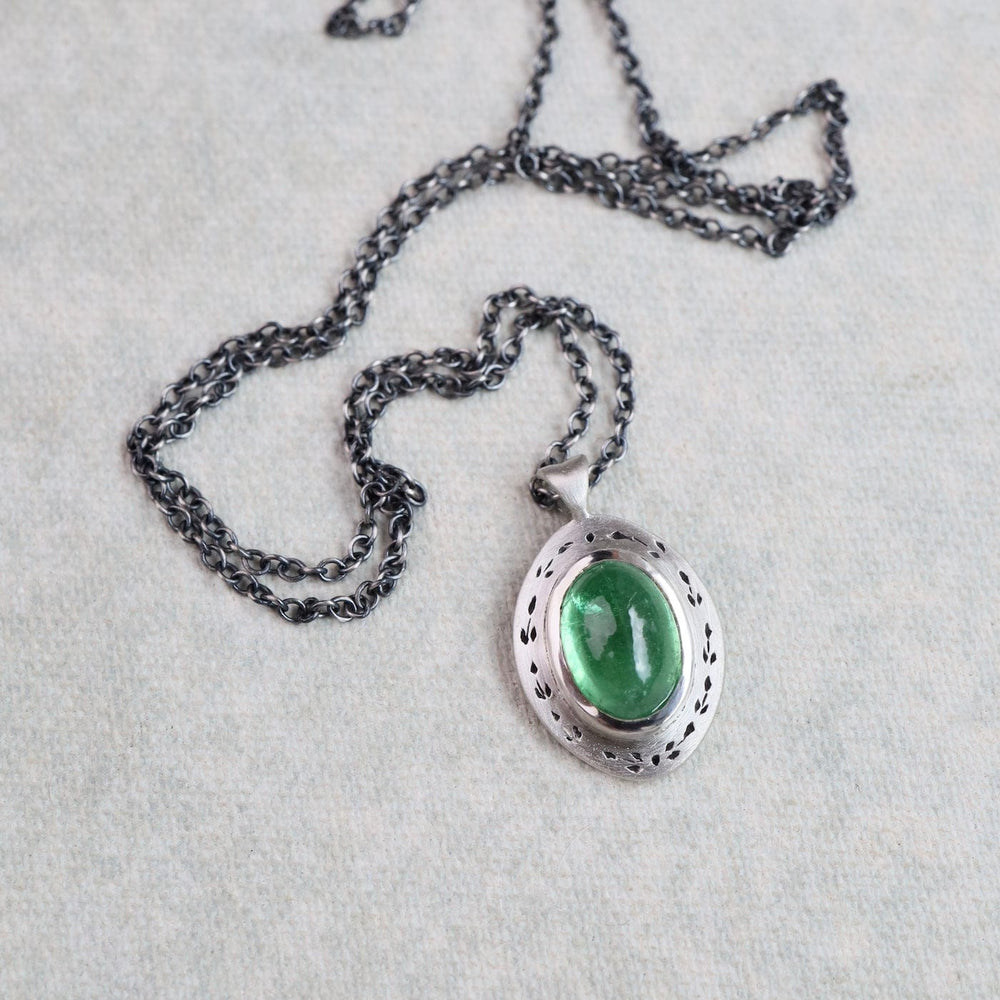 
                  
                    NKL One of a Kind Tsavorite Sterling Silver Necklace
                  
                