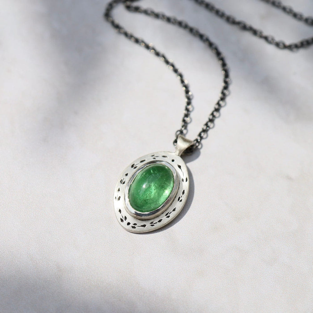 
                  
                    NKL One of a Kind Tsavorite Sterling Silver Necklace
                  
                