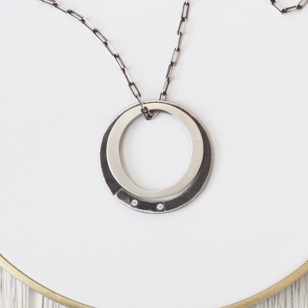 
                  
                    NKL Organic Dual Circles Pendant Necklace
                  
                