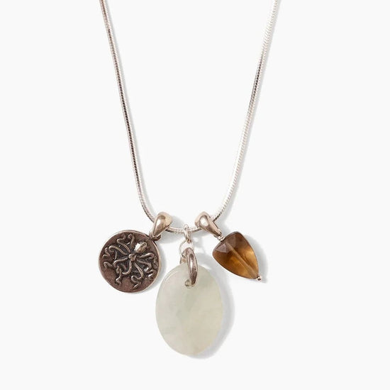 NKL Ostia Charm Necklace in Fluorite