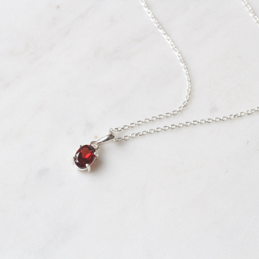 NKL Oval African Garnet Pendant