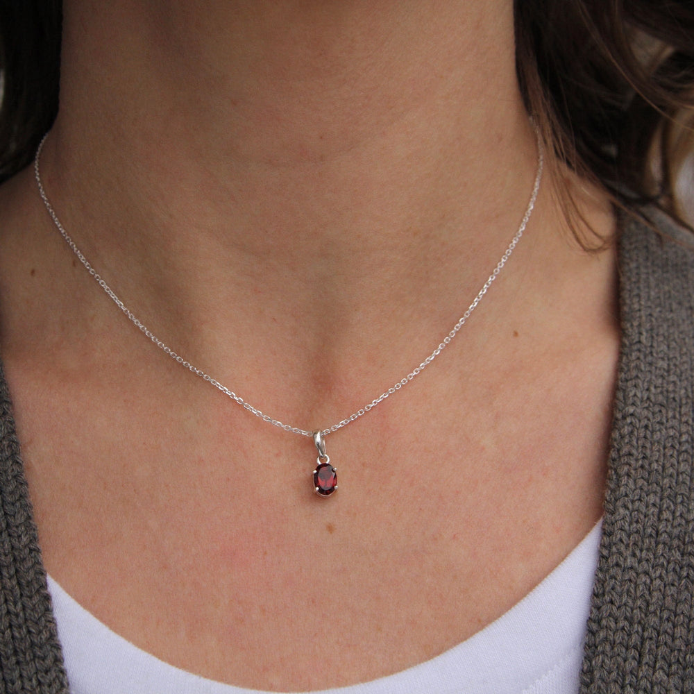 
                      
                        NKL Oval African Garnet Pendant
                      
                    