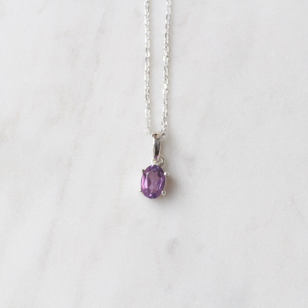 NKL Oval Amethyst Pendant