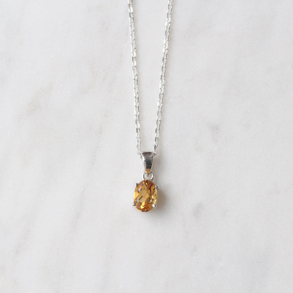 NKL Oval Citrine Pendant