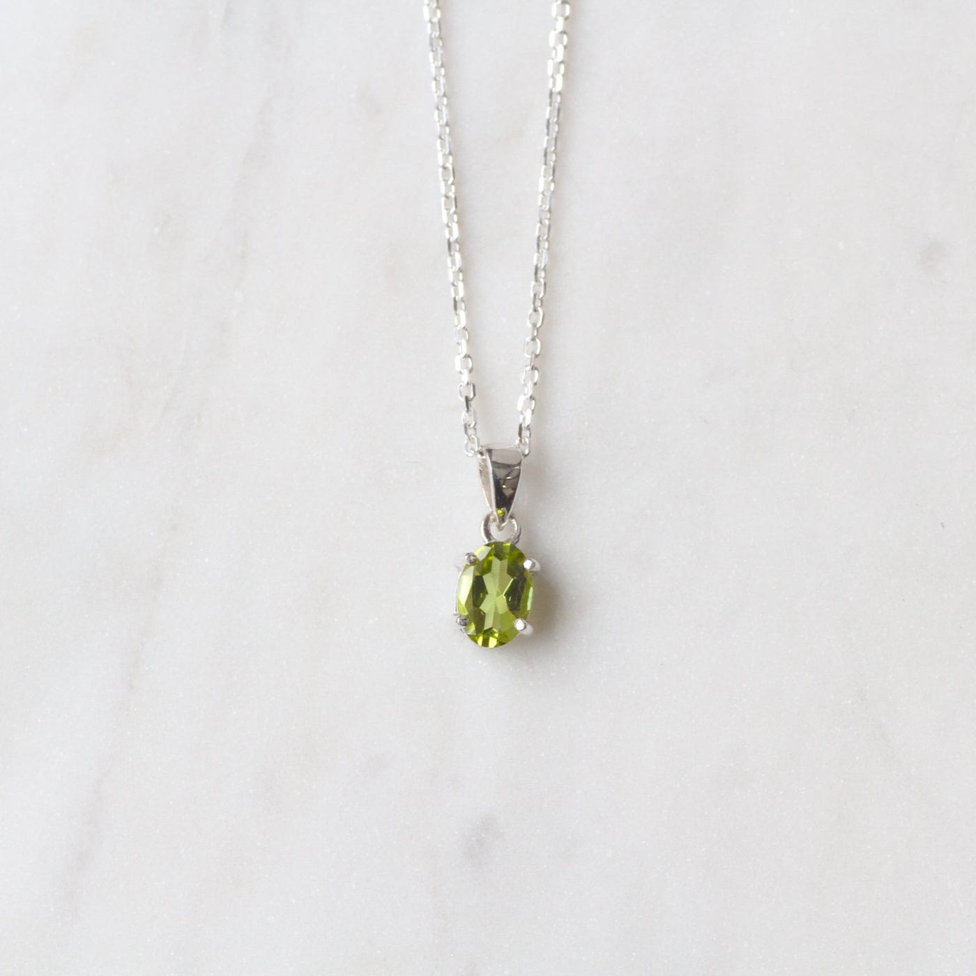 NKL Oval Peridot Pendant