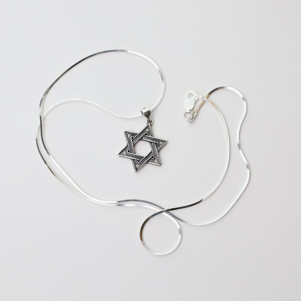 
                  
                    NKL Oxidized Star of David Necklace
                  
                