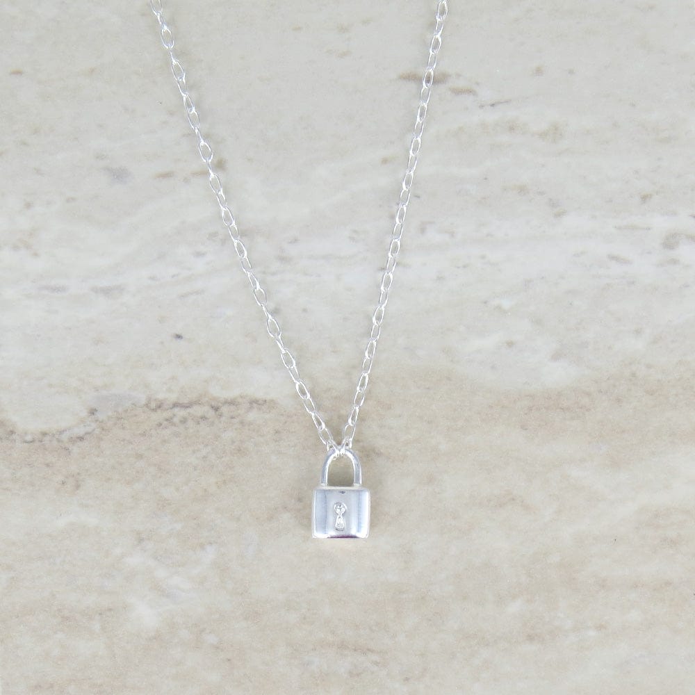 
                      
                        NKL Padlock Necklace In Sterling Silver
                      
                    