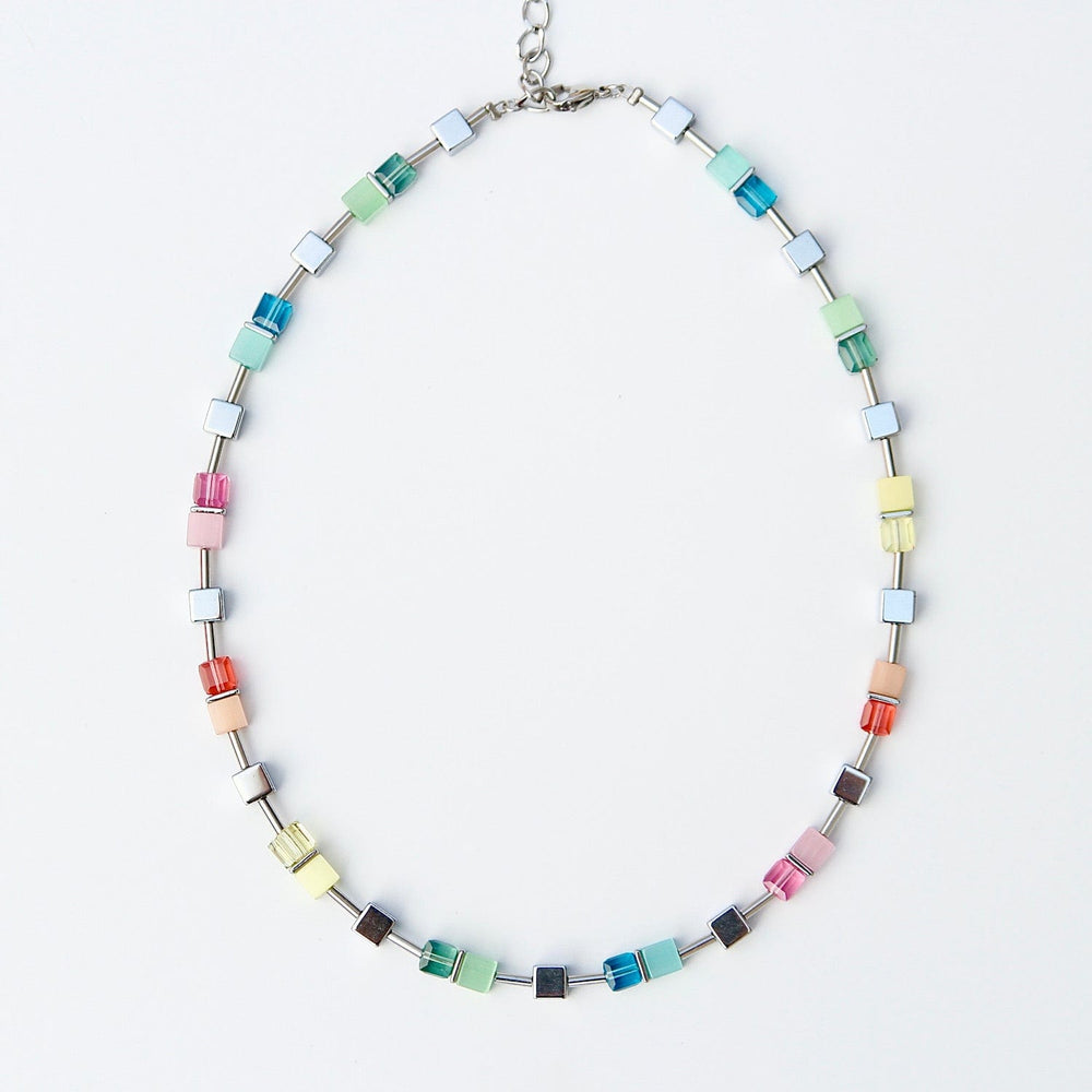 
                      
                        NKL Pastel Cat's Eye Cube Necklace
                      
                    