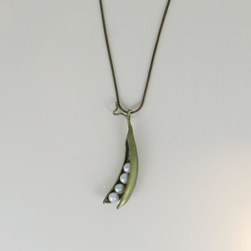 Small Pea Pod Necklace – Charlotte Bellis