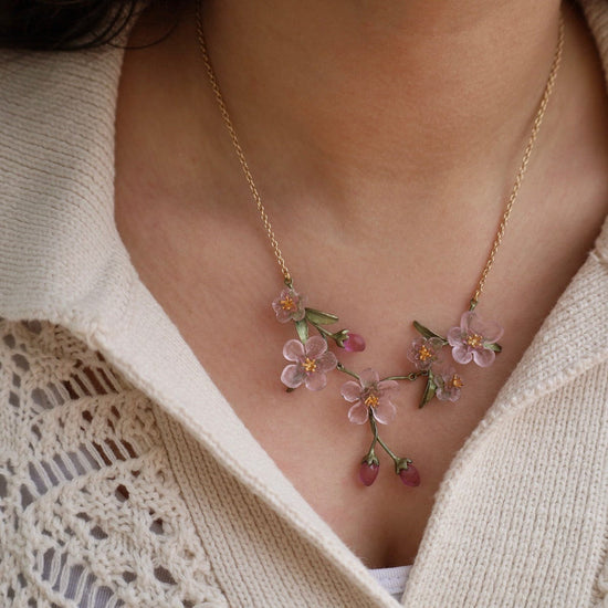 NKL Peach Blossom Statement Necklace