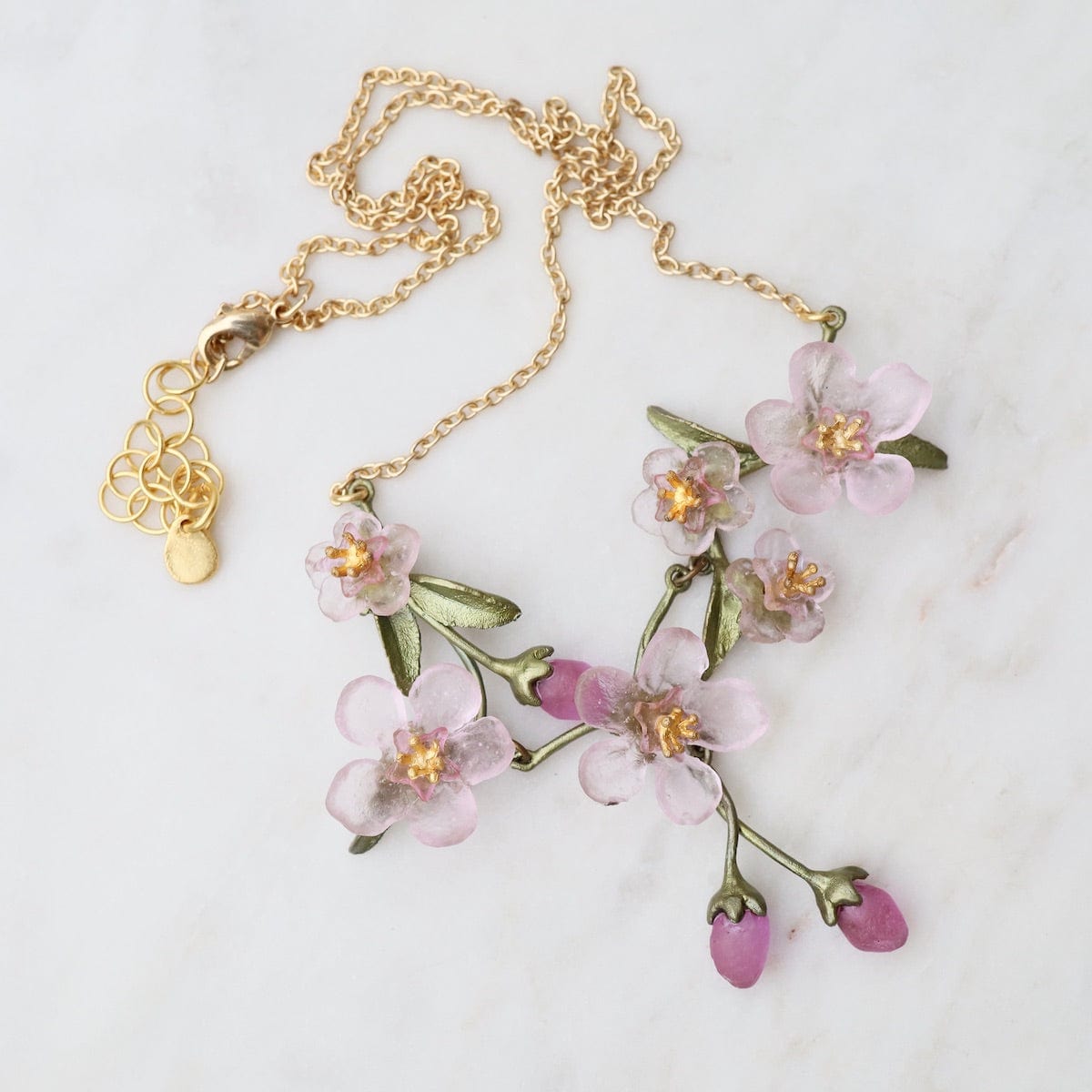NKL Peach Blossom Statement Necklace