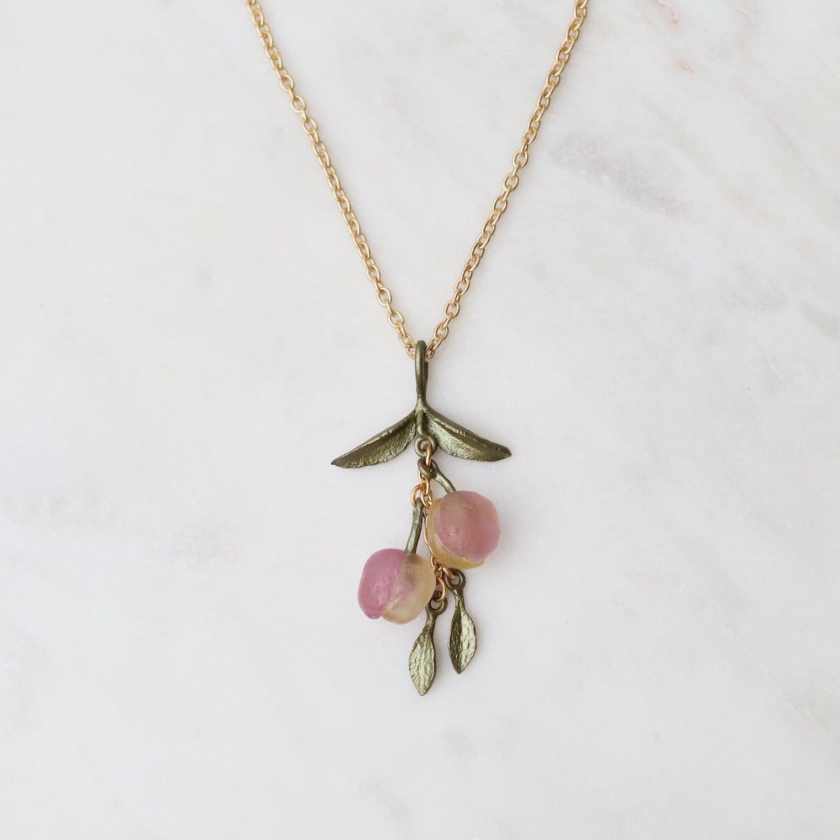 NKL Peach Tree Pendant Necklace