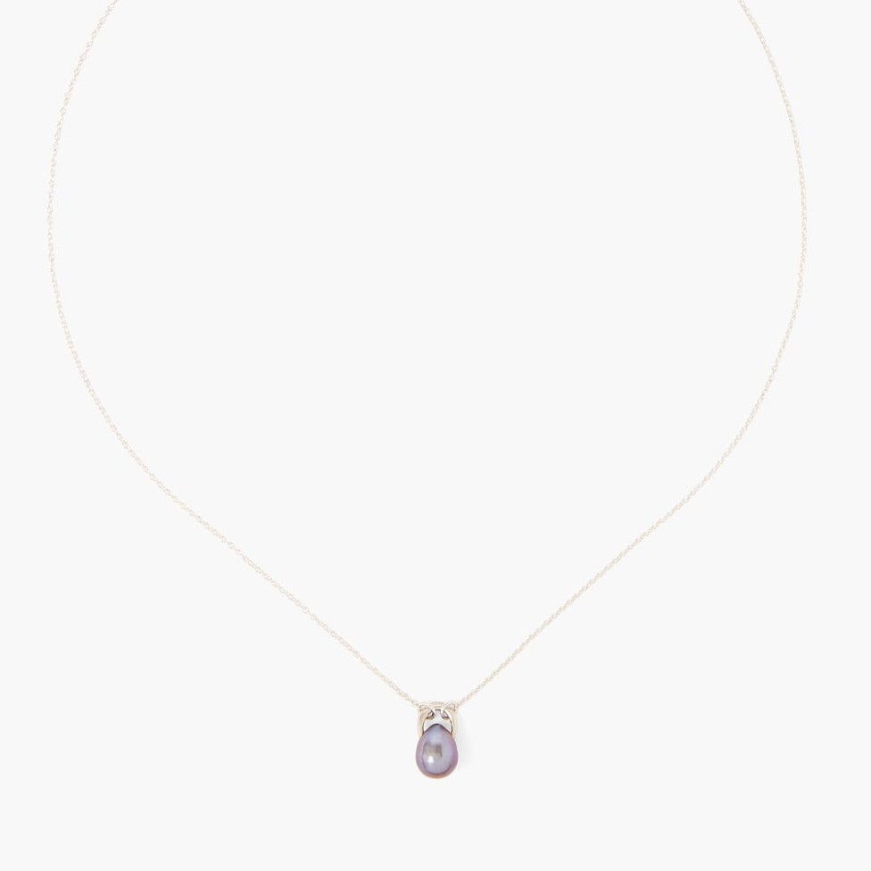 NKL Peacock Pearl Single Charm Necklace