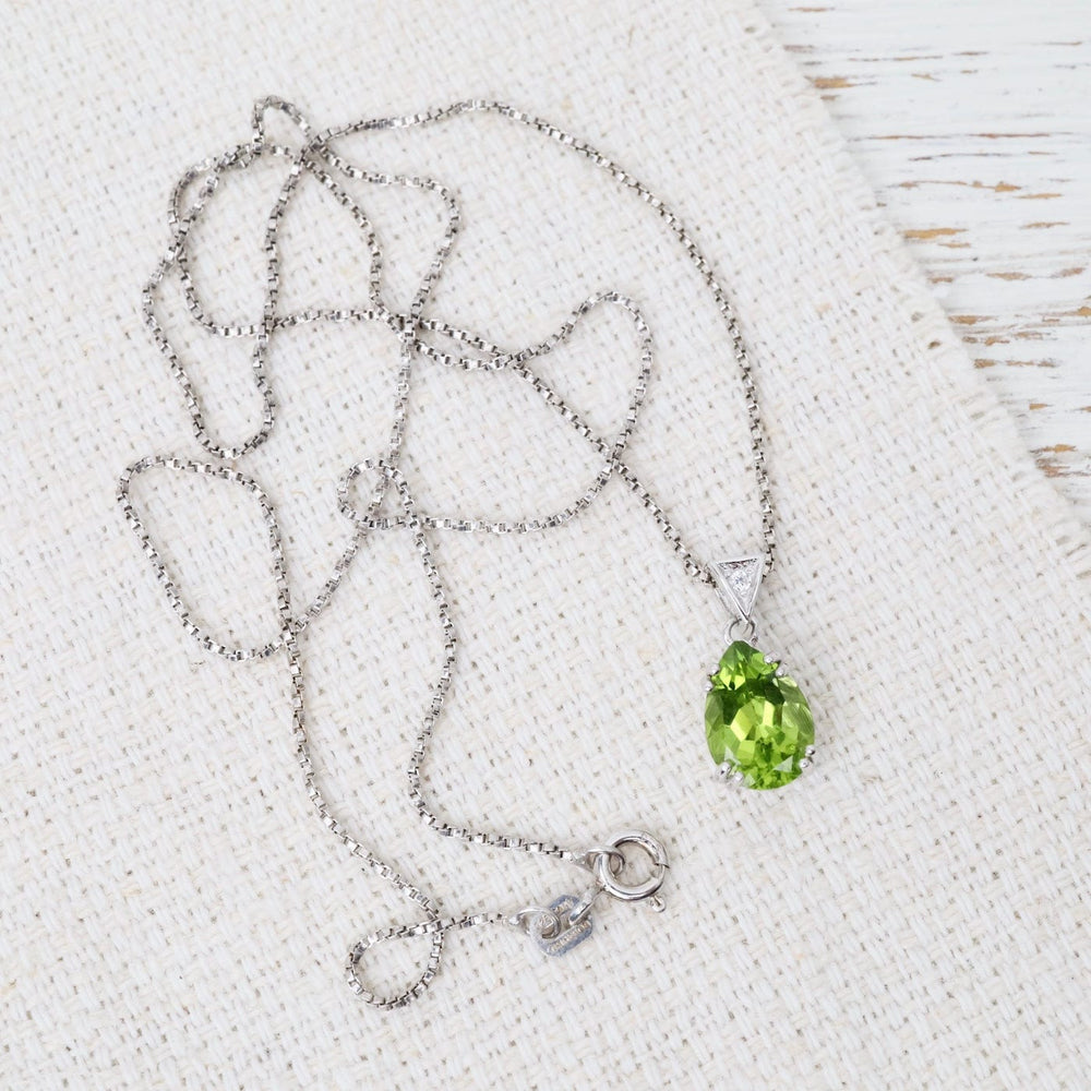 
                  
                    NKL Pear Peridot Pendant Necklace
                  
                