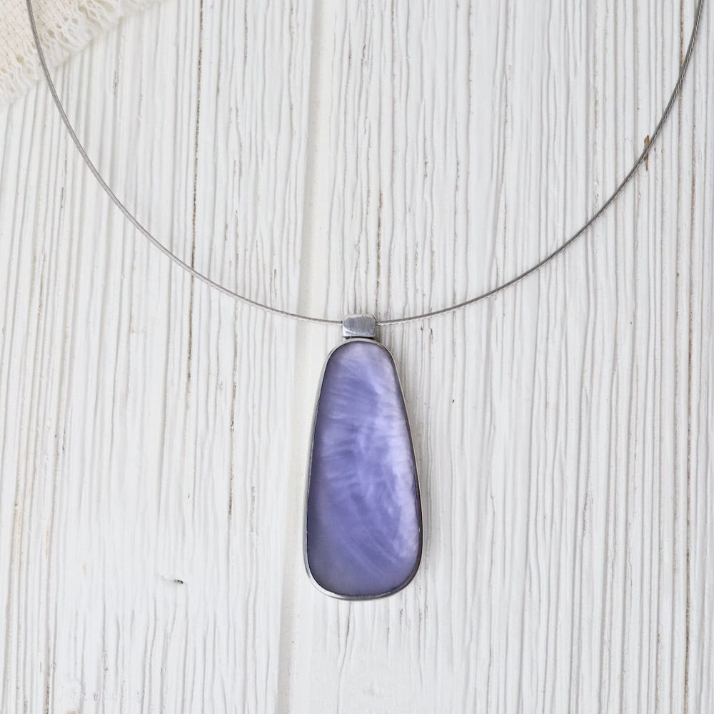 NKL Periwinkle Oval Pendant Necklace