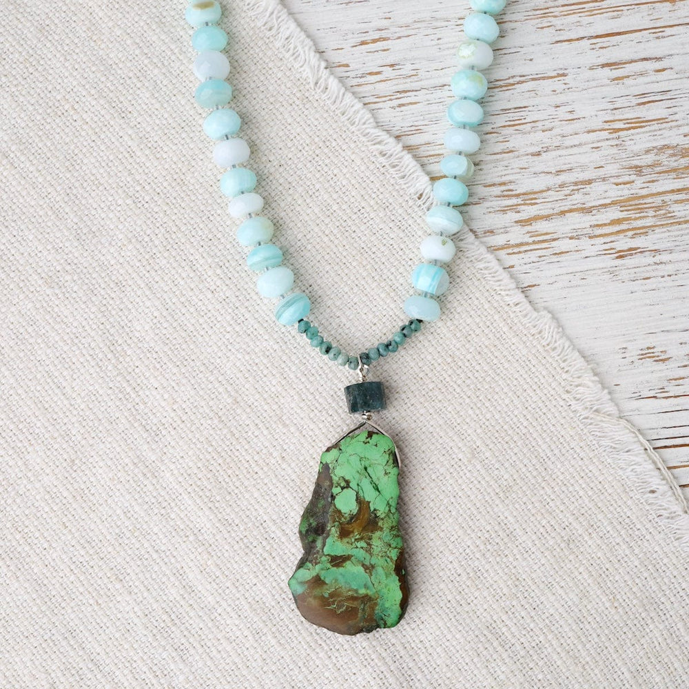 
                      
                        NKL Peruvian Opal with Variscite Nekclace
                      
                    