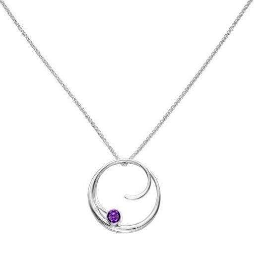 NKL Petite Bindu Pendant ~ Faceted Amethyst