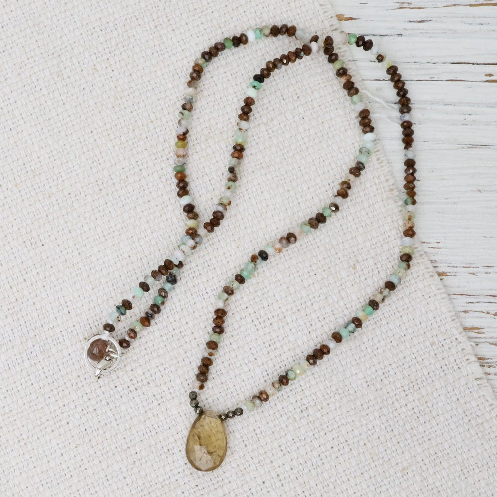 
                  
                    NKL Petite Chrysophase with Citrine Necklace
                  
                