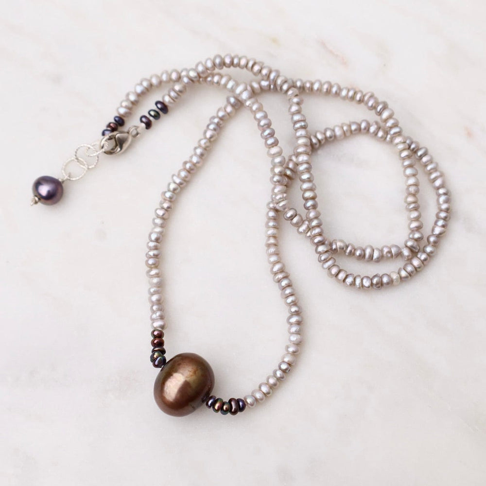 
                      
                        NKL Petite Grey Pearl Necklace
                      
                    