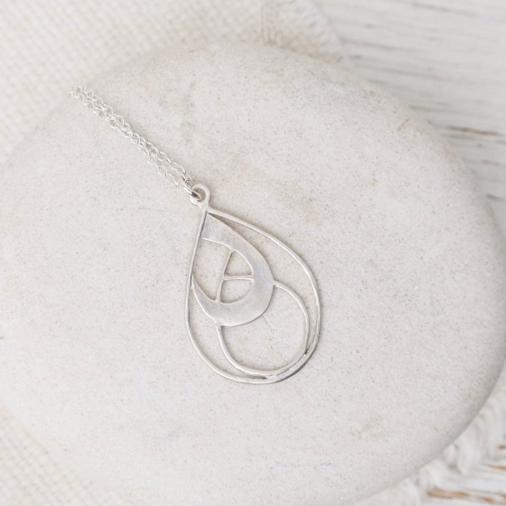 NKL Petite Teardrop Tree Silhouette Necklace