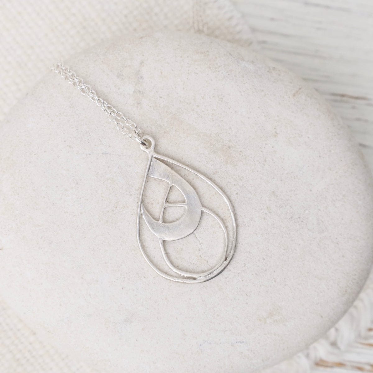 NKL Petite Teardrop Tree Silhouette Necklace