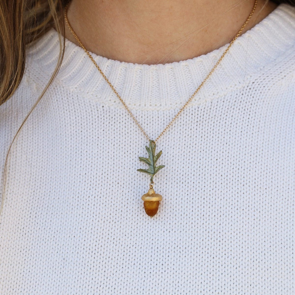 NKL Pin Oak Dainty Pendant