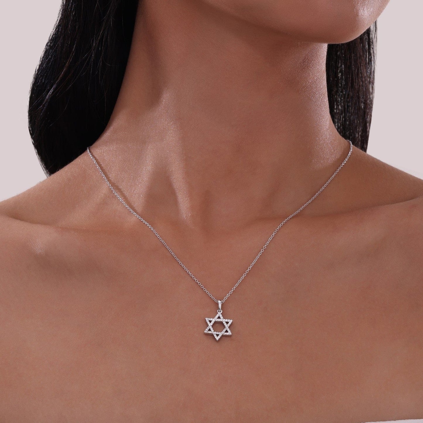 NKL-PPL Star of David Pendant Necklace