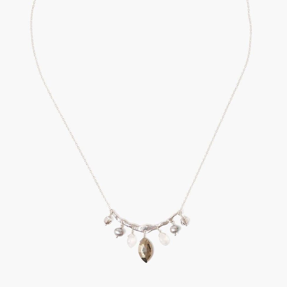 
                      
                        NKL Pyrite Mix Crescent Necklace
                      
                    