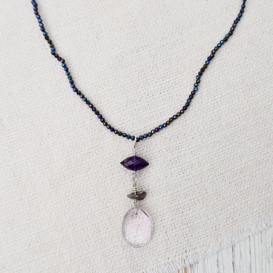 NKL Pyrite with Amethyst Necklace