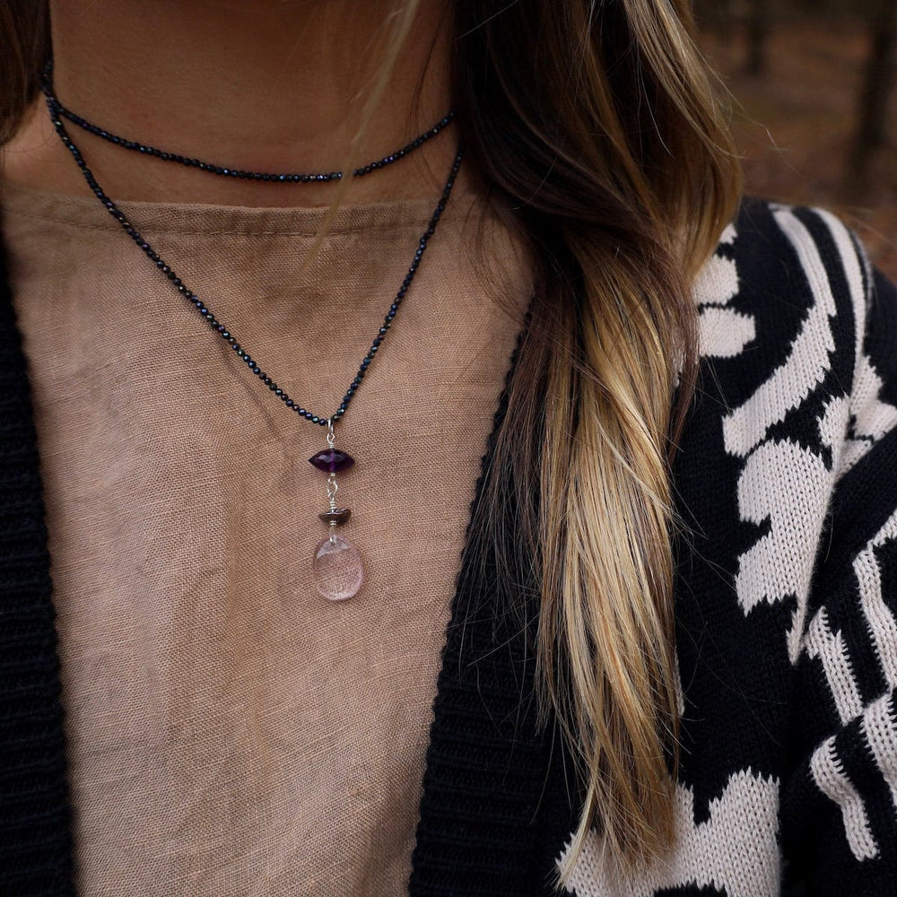 
                      
                        NKL Pyrite with Amethyst Necklace
                      
                    