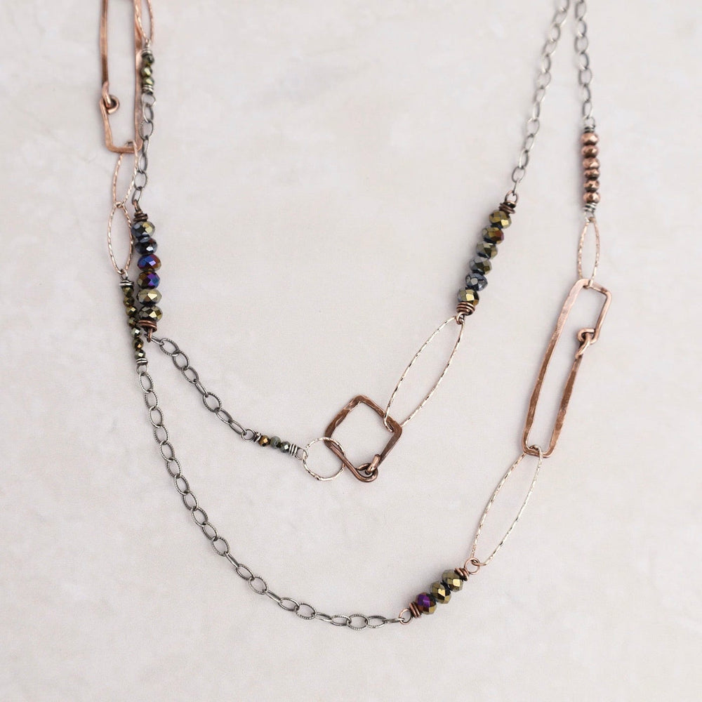 NKL Rectangle Long Necklace