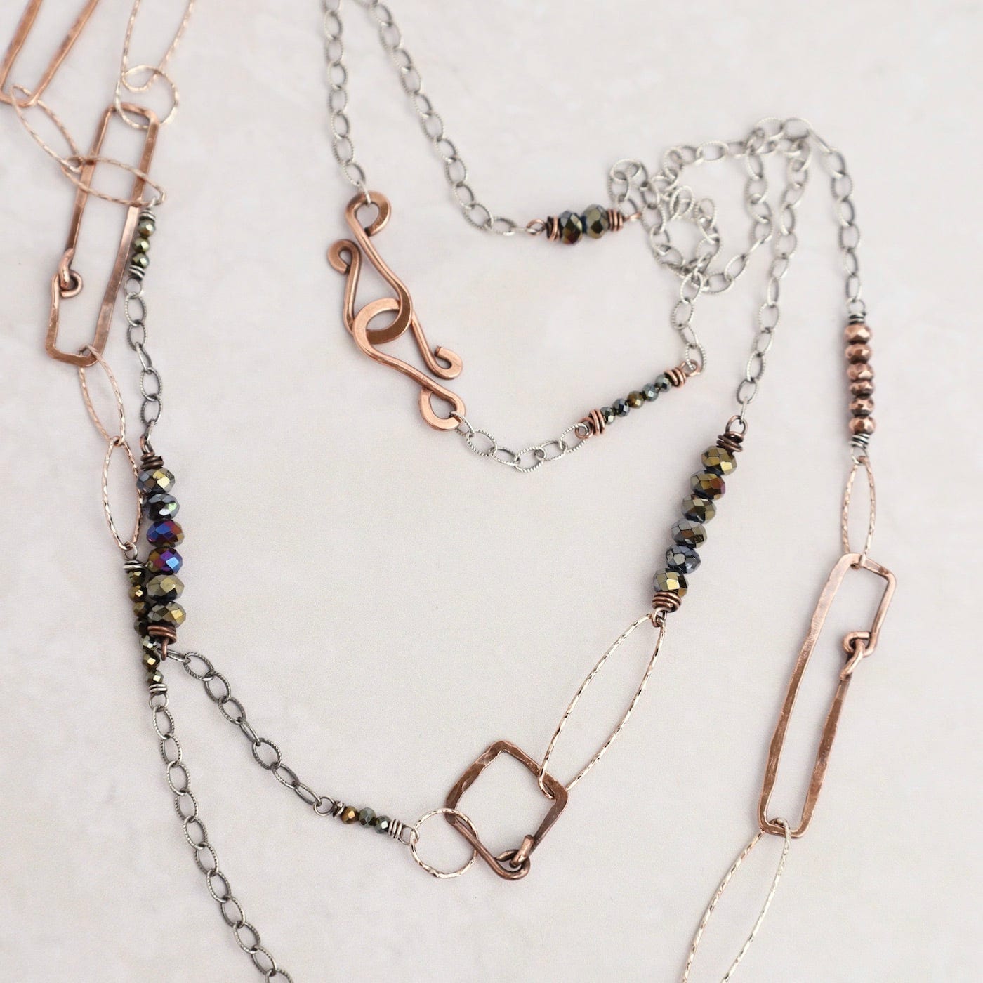 NKL Rectangle Long Necklace