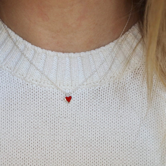 Faux Pearl Heart Necklace | Brandy Melville Womens Jewelry - The Wooden Nest