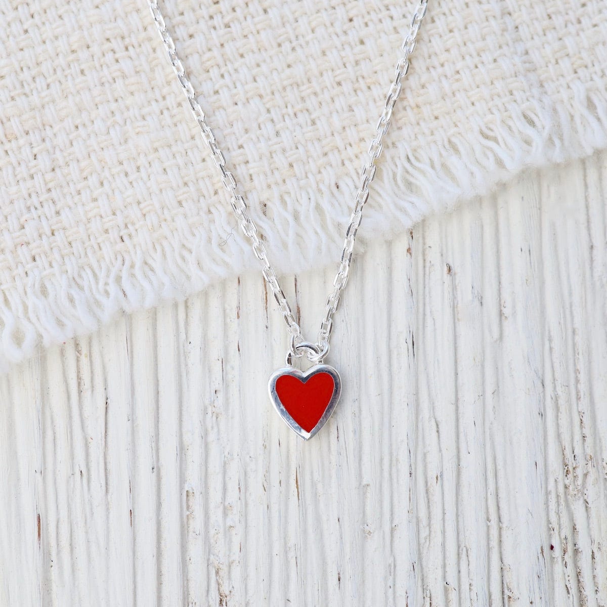 enamel new heart necklace – Lisa Crowder Studio