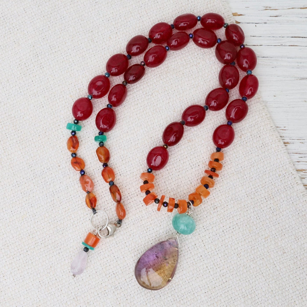 
                  
                    NKL Red Jade Mix Necklace
                  
                