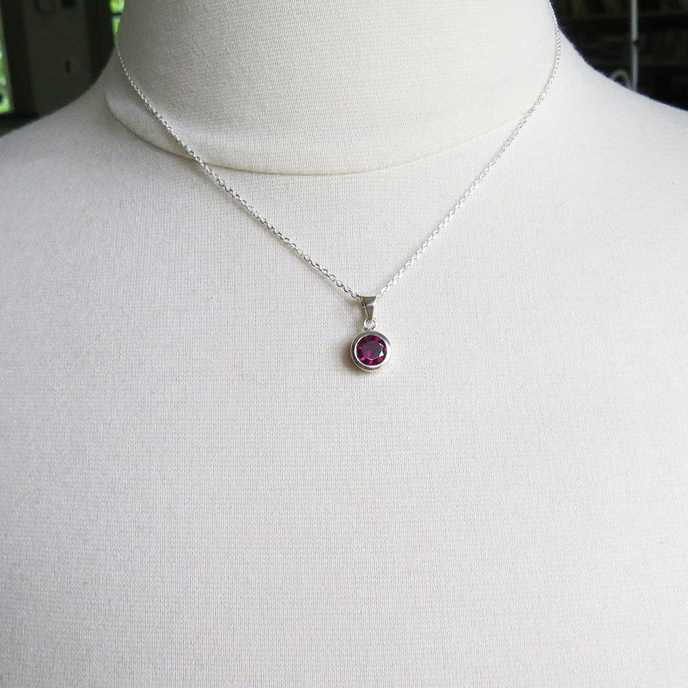 
                      
                        NKL Rhodolite Garnet Dot Pendant
                      
                    