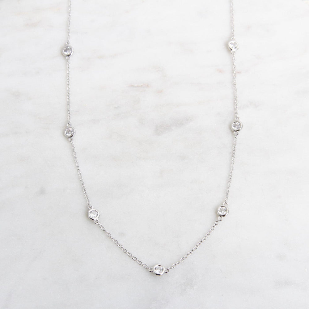 NKL Rian CZ Necklace - Silver