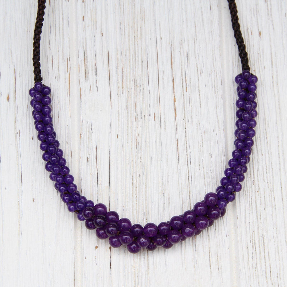 
                  
                    NKL Rope Necklace with Amethyst Cluster
                  
                