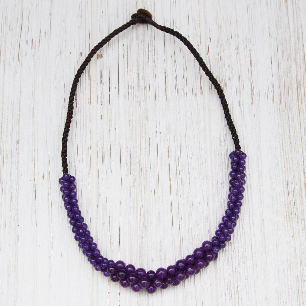 
                      
                        NKL Rope Necklace with Amethyst Cluster
                      
                    