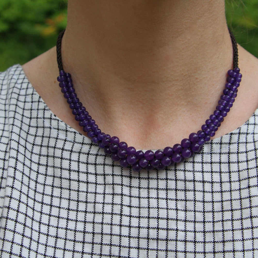 
                      
                        NKL Rope Necklace with Amethyst Cluster
                      
                    