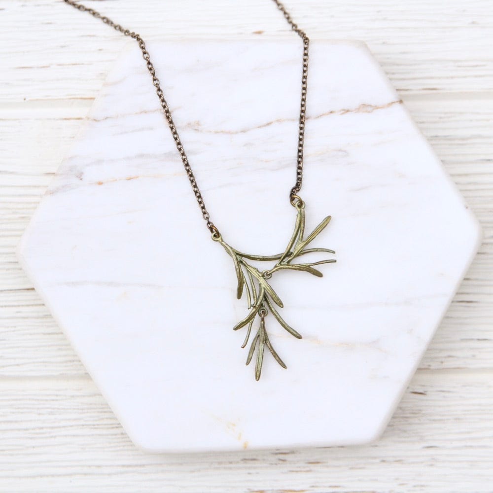 NKL Rosemary Leaf Dainty Necklace